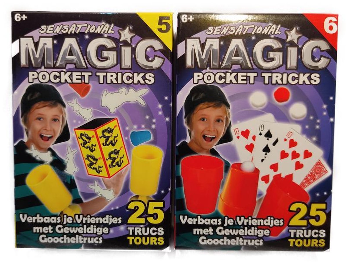 Sensational Magic Pocket Tricks - 50 trucs - Set 5 en 6 - Tover trucs - Magic - Kinderen - Goochelen